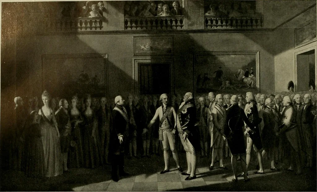 An illustration from Deutsches barock und rokoko : herausgegeben im anschluss an die Jahrhundert-ausstellung deutscher kunst 1650-1800, Darmstadt, 1914, 1914, leaf 206