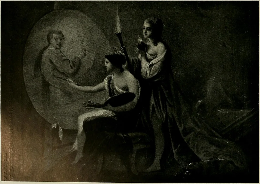 An illustration from Deutsches barock und rokoko : herausgegeben im anschluss an die Jahrhundert-ausstellung deutscher kunst 1650-1800, Darmstadt, 1914, 1914, leaf 238