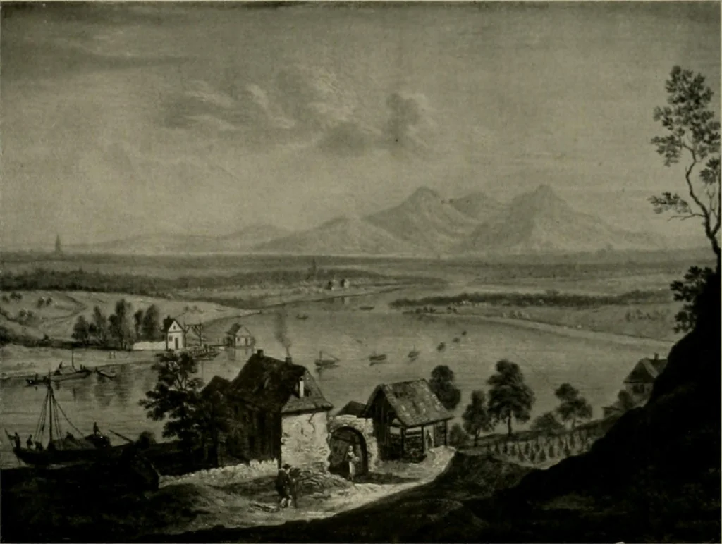 An illustration from Deutsches barock und rokoko : herausgegeben im anschluss an die Jahrhundert-ausstellung deutscher kunst 1650-1800, Darmstadt, 1914, 1914, leaf 275