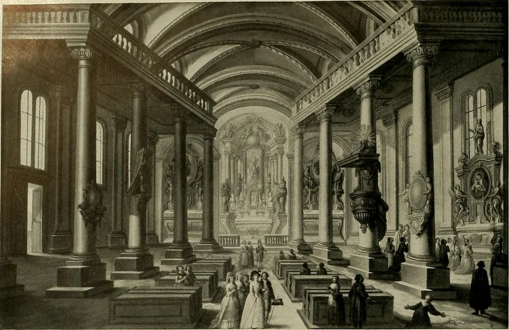 An illustration from Deutsches barock und rokoko : herausgegeben im anschluss an die Jahrhundert-ausstellung deutscher kunst 1650-1800, Darmstadt, 1914, 1914, leaf 298
