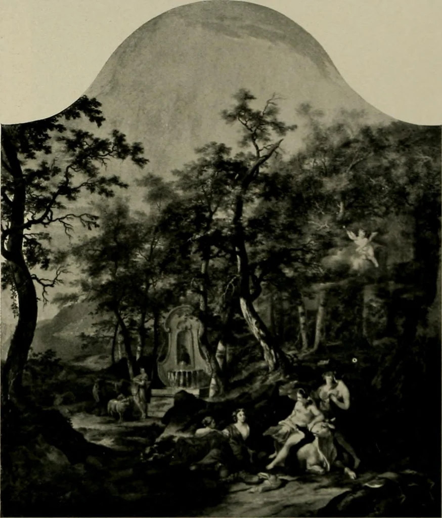 An illustration from Deutsches barock und rokoko : herausgegeben im anschluss an die Jahrhundert-ausstellung deutscher kunst 1650-1800, Darmstadt, 1914, 1914, leaf 311
