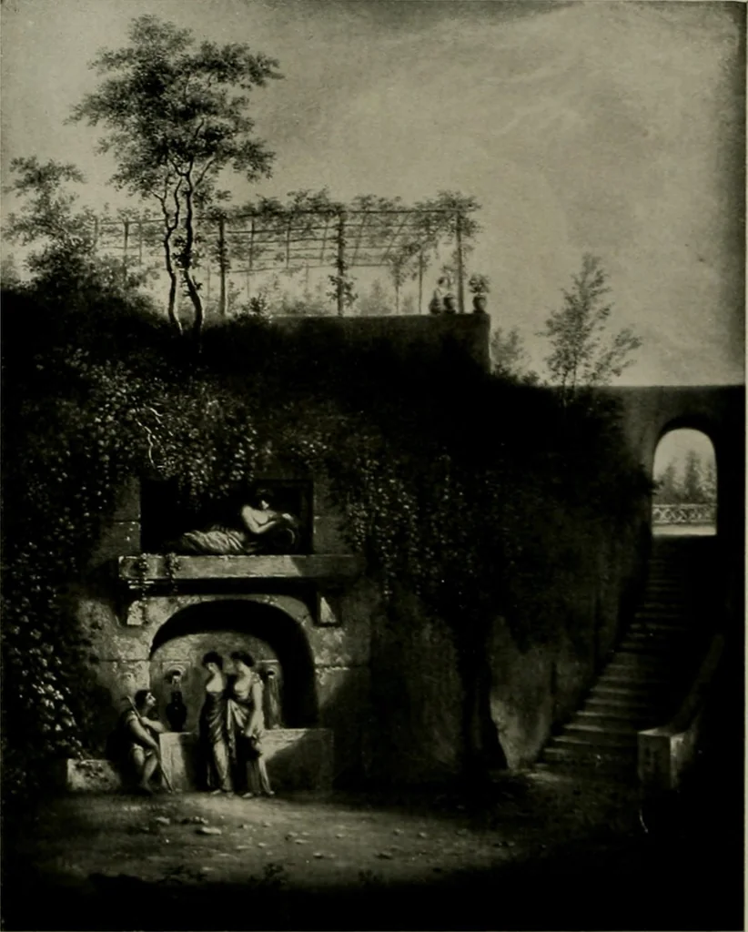 An illustration from Deutsches barock und rokoko : herausgegeben im anschluss an die Jahrhundert-ausstellung deutscher kunst 1650-1800, Darmstadt, 1914, 1914, leaf 317