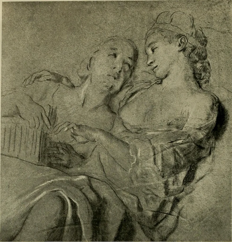 An illustration from Deutsches barock und rokoko : herausgegeben im anschluss an die Jahrhundert-ausstellung deutscher kunst 1650-1800, Darmstadt, 1914, 1914, leaf 328