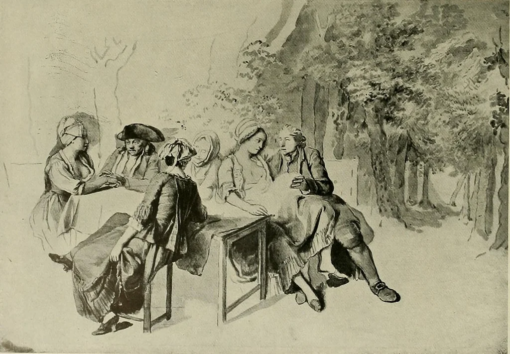 An illustration from Deutsches barock und rokoko : herausgegeben im anschluss an die Jahrhundert-ausstellung deutscher kunst 1650-1800, Darmstadt, 1914, 1914, leaf 328