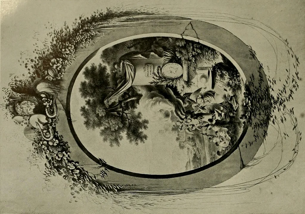 An illustration from Deutsches barock und rokoko : herausgegeben im anschluss an die Jahrhundert-ausstellung deutscher kunst 1650-1800, Darmstadt, 1914, 1914, leaf 338