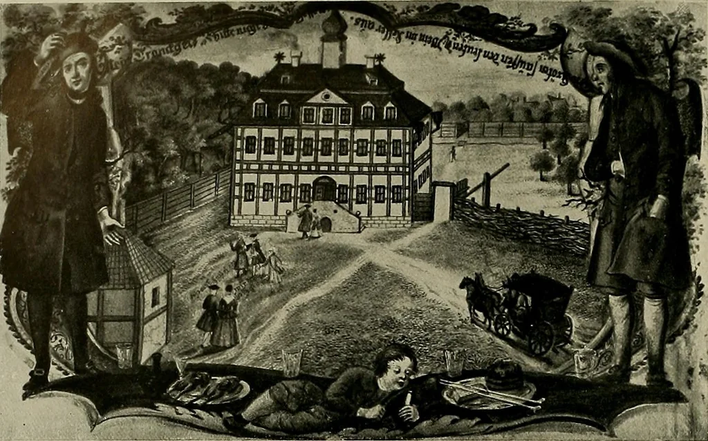 An illustration from Deutsches barock und rokoko : herausgegeben im anschluss an die Jahrhundert-ausstellung deutscher kunst 1650-1800, Darmstadt, 1914, 1914, leaf 342