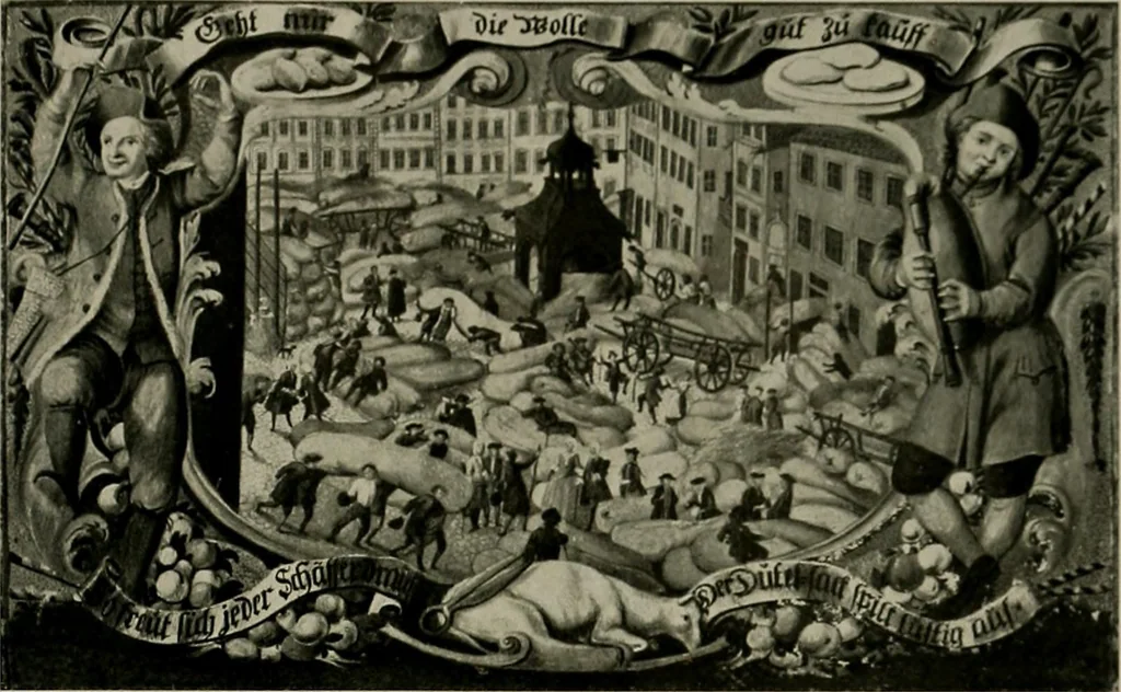 An illustration from Deutsches barock und rokoko : herausgegeben im anschluss an die Jahrhundert-ausstellung deutscher kunst 1650-1800, Darmstadt, 1914, 1914, leaf 343