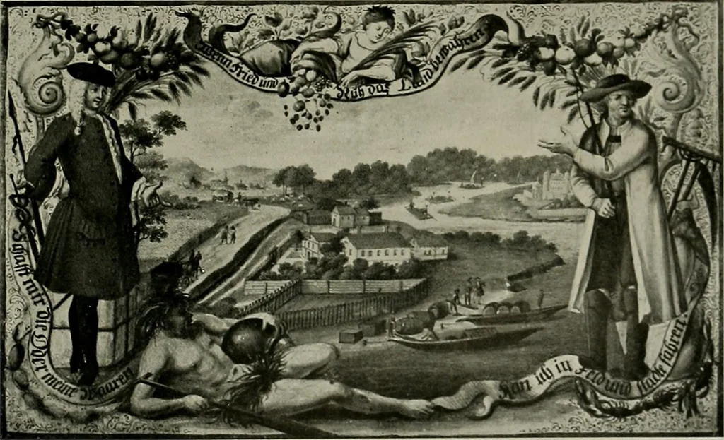 An illustration from Deutsches barock und rokoko : herausgegeben im anschluss an die Jahrhundert-ausstellung deutscher kunst 1650-1800, Darmstadt, 1914, 1914, leaf 343