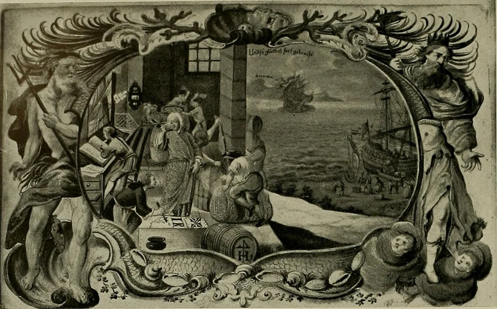An illustration from Deutsches barock und rokoko : herausgegeben im anschluss an die Jahrhundert-ausstellung deutscher kunst 1650-1800, Darmstadt, 1914, 1914, leaf 344