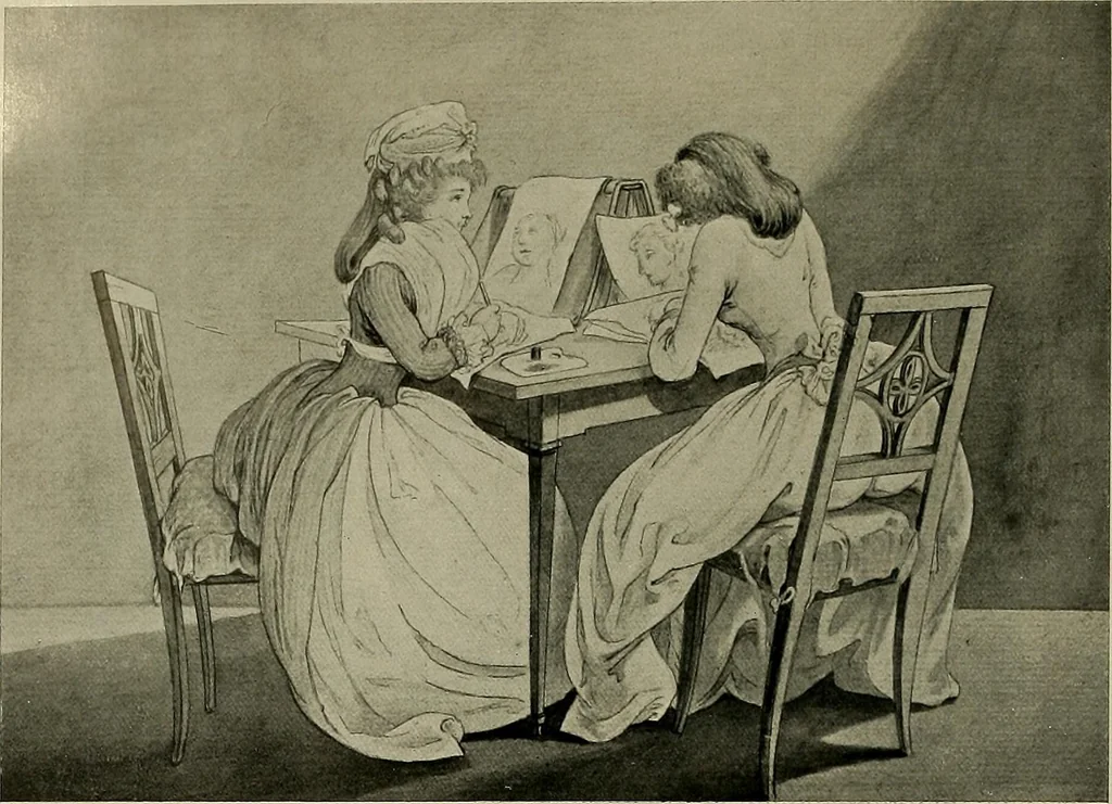 An illustration from Deutsches barock und rokoko : herausgegeben im anschluss an die Jahrhundert-ausstellung deutscher kunst 1650-1800, Darmstadt, 1914, 1914, leaf 346