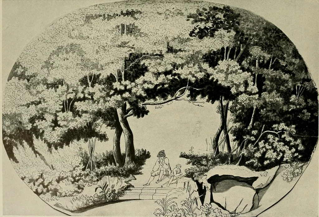 An illustration from Deutsches barock und rokoko : herausgegeben im anschluss an die Jahrhundert-ausstellung deutscher kunst 1650-1800, Darmstadt, 1914, 1914, leaf 346