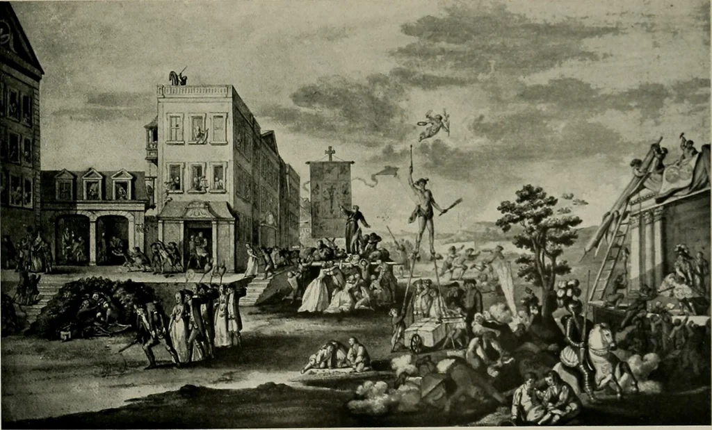 An illustration from Deutsches barock und rokoko : herausgegeben im anschluss an die Jahrhundert-ausstellung deutscher kunst 1650-1800, Darmstadt, 1914, 1914, leaf 347