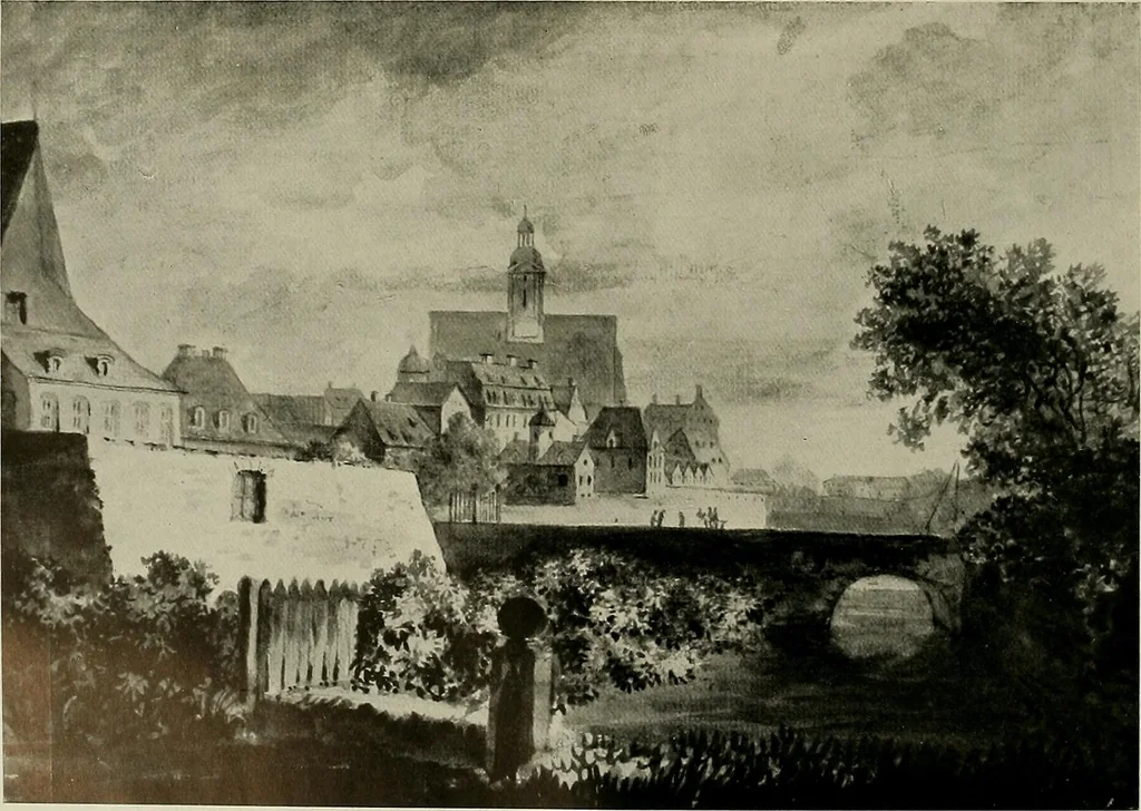An illustration from Deutsches barock und rokoko : herausgegeben im anschluss an die Jahrhundert-ausstellung deutscher kunst 1650-1800, Darmstadt, 1914, 1914, leaf 360