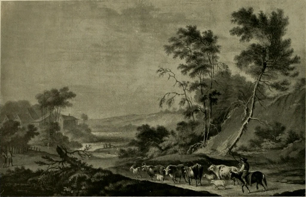 An illustration from Deutsches barock und rokoko : herausgegeben im anschluss an die Jahrhundert-ausstellung deutscher kunst 1650-1800, Darmstadt, 1914, 1914, leaf 366