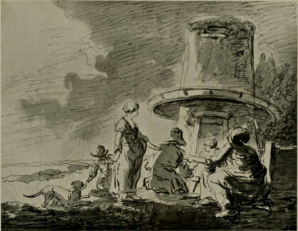 An illustration from Deutsches barock und rokoko : herausgegeben im anschluss an die Jahrhundert-ausstellung deutscher kunst 1650-1800, Darmstadt, 1914, 1914, leaf 377