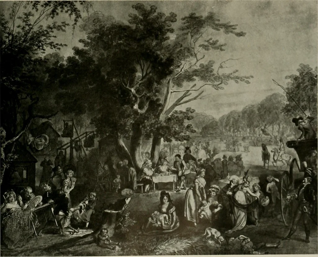 An illustration from Deutsches barock und rokoko : herausgegeben im anschluss an die Jahrhundert-ausstellung deutscher kunst 1650-1800, Darmstadt, 1914, 1914, leaf 389