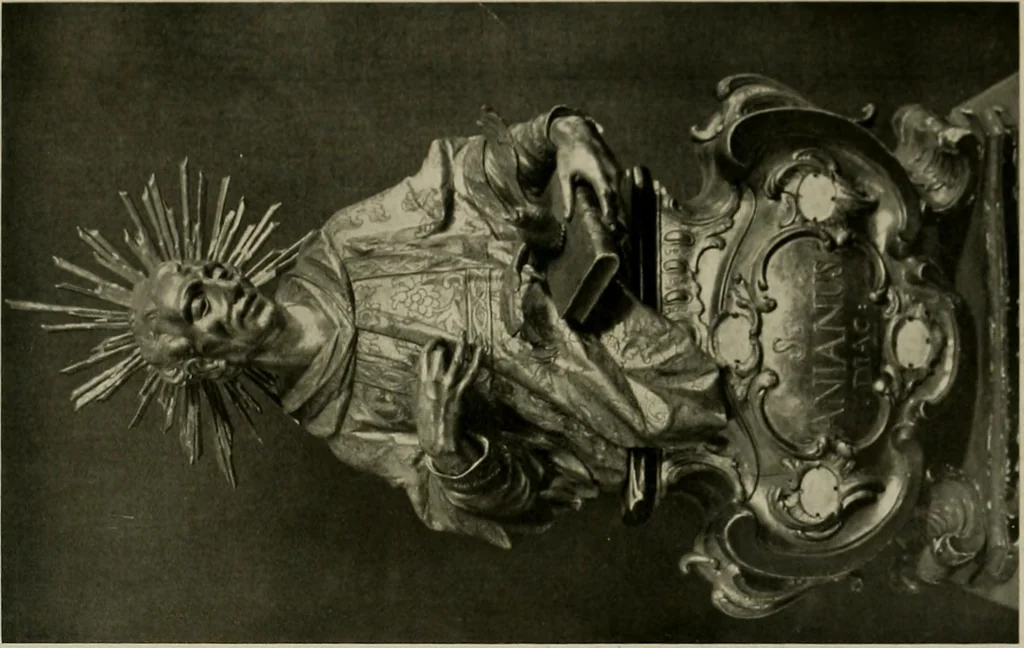 An illustration from Deutsches barock und rokoko : herausgegeben im anschluss an die Jahrhundert-ausstellung deutscher kunst 1650-1800, Darmstadt, 1914, 1914, leaf 409