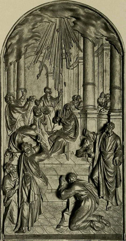 An illustration from Deutsches barock und rokoko : herausgegeben im anschluss an die Jahrhundert-ausstellung deutscher kunst 1650-1800, Darmstadt, 1914, 1914, leaf 410