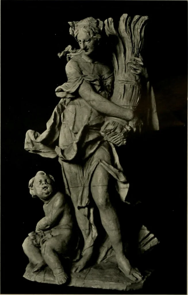 An illustration from Deutsches barock und rokoko : herausgegeben im anschluss an die Jahrhundert-ausstellung deutscher kunst 1650-1800, Darmstadt, 1914, 1914, leaf 413