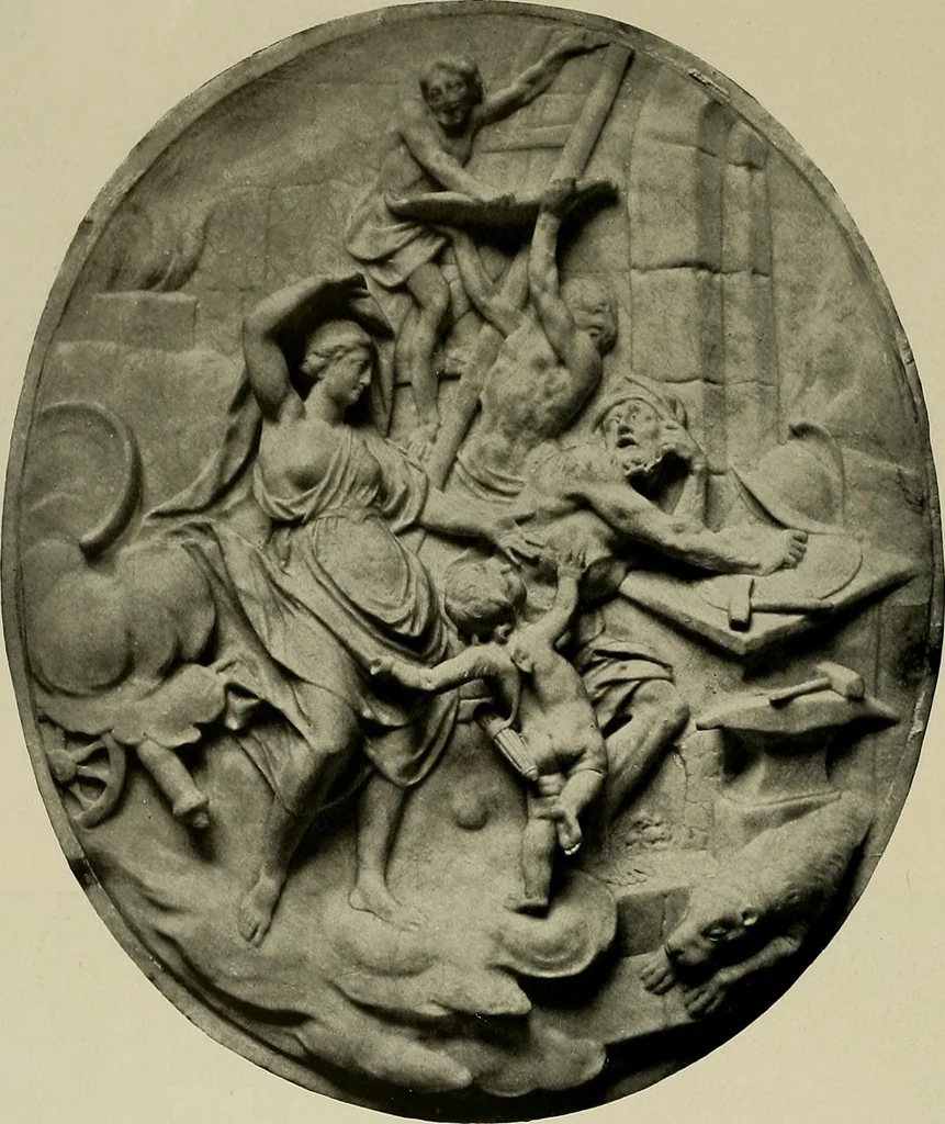 An illustration from Deutsches barock und rokoko : herausgegeben im anschluss an die Jahrhundert-ausstellung deutscher kunst 1650-1800, Darmstadt, 1914, 1914, leaf 414
