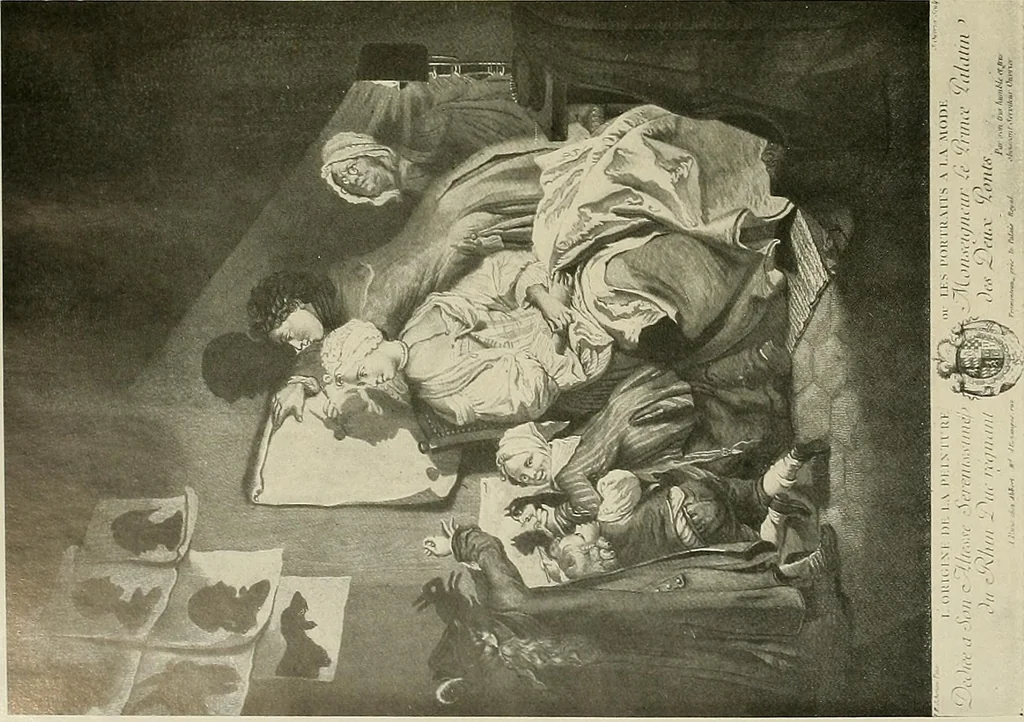 An illustration from Deutsches barock und rokoko : herausgegeben im anschluss an die Jahrhundert-ausstellung deutscher kunst 1650-1800, Darmstadt, 1914, 1914, leaf 488