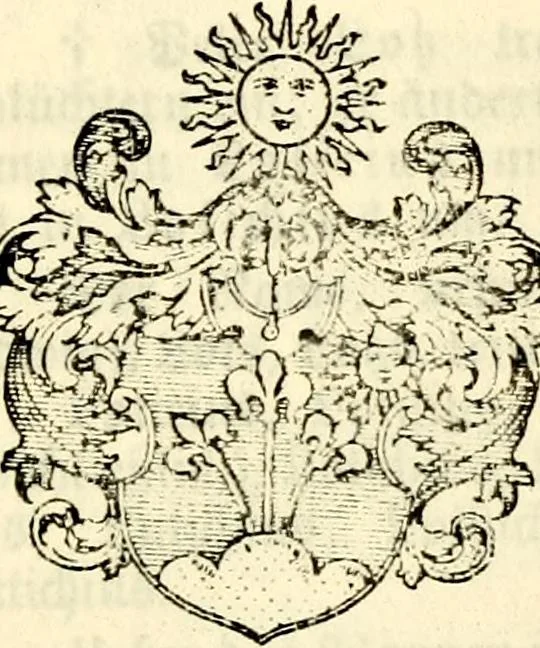 An illustration from Deutsches Geschlechterbuch (Genealogisches Handbuch bürgerlicher Familien.), 1889, leaf 105
