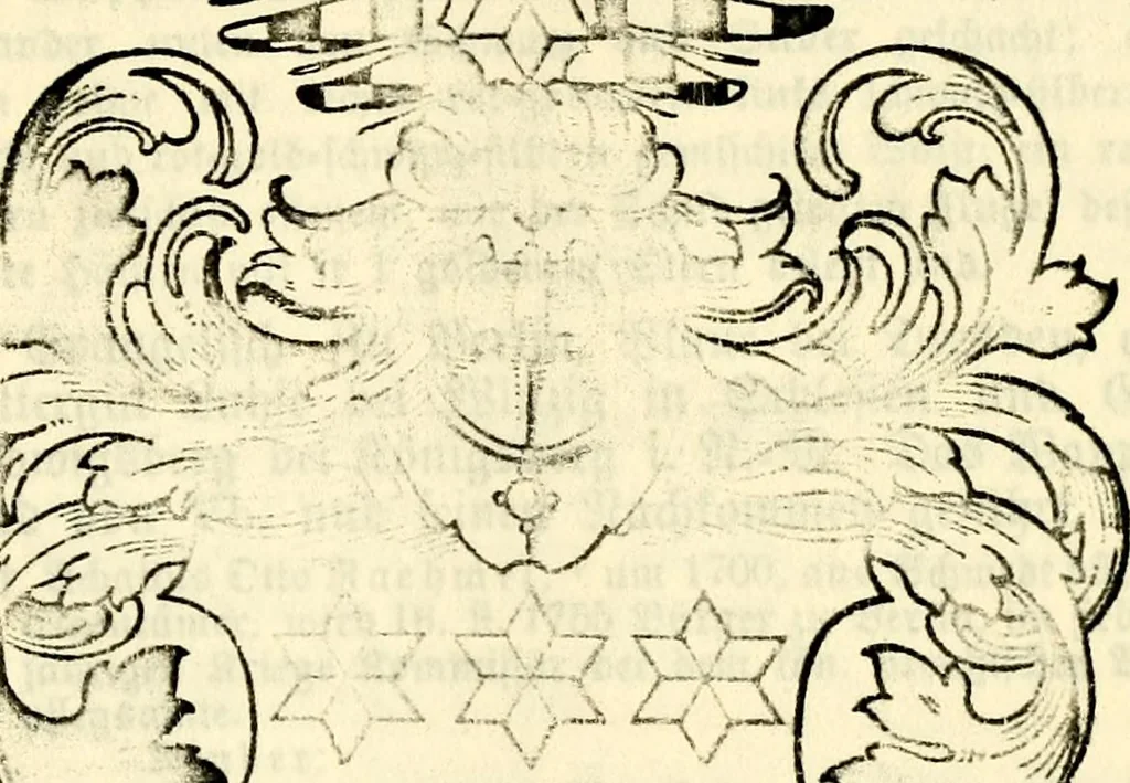 An illustration from Deutsches Geschlechterbuch (Genealogisches Handbuch bürgerlicher Familien.), 1889, leaf 377