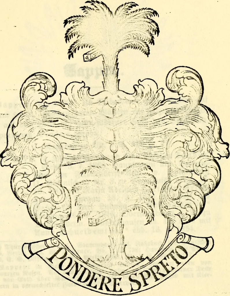 An illustration from Deutsches Geschlechterbuch (Genealogisches Handbuch bürgerlicher Familien.), 1889, leaf 405