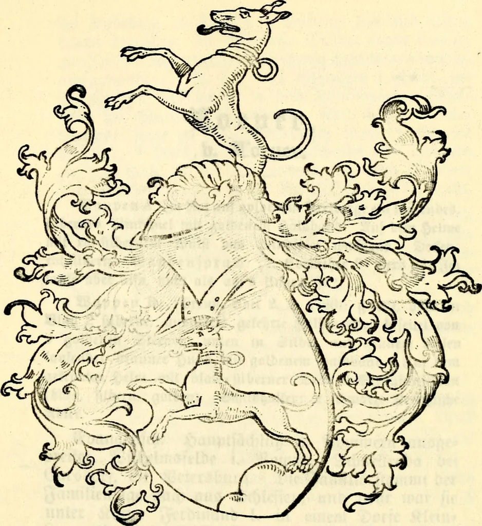 An illustration from Deutsches Geschlechterbuch (Genealogisches Handbuch bürgerlicher Familien.), 1889, leaf 47