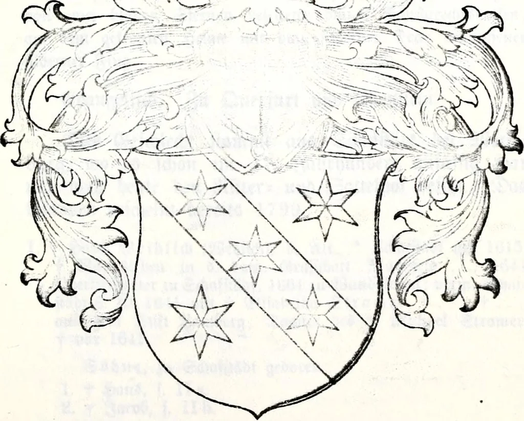 An illustration from Deutsches Geschlechterbuch (Genealogisches Handbuch bürgerlicher Familien.), 1889, leaf 1093