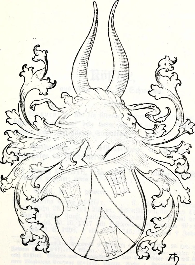 An illustration from Deutsches Geschlechterbuch (Genealogisches Handbuch bürgerlicher Familien.), 1889, leaf 579
