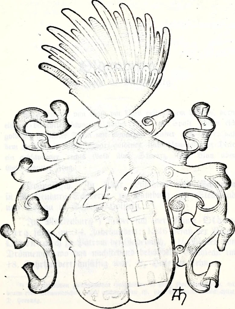 An illustration from Deutsches Geschlechterbuch (Genealogisches Handbuch bürgerlicher Familien.), 1889, leaf 937