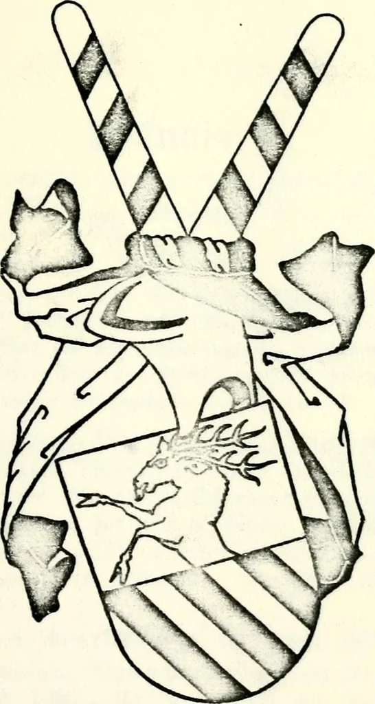 An illustration from Deutsches Geschlechterbuch (Genealogisches Handbuch bürgerlicher Familien.), 1889, leaf 411