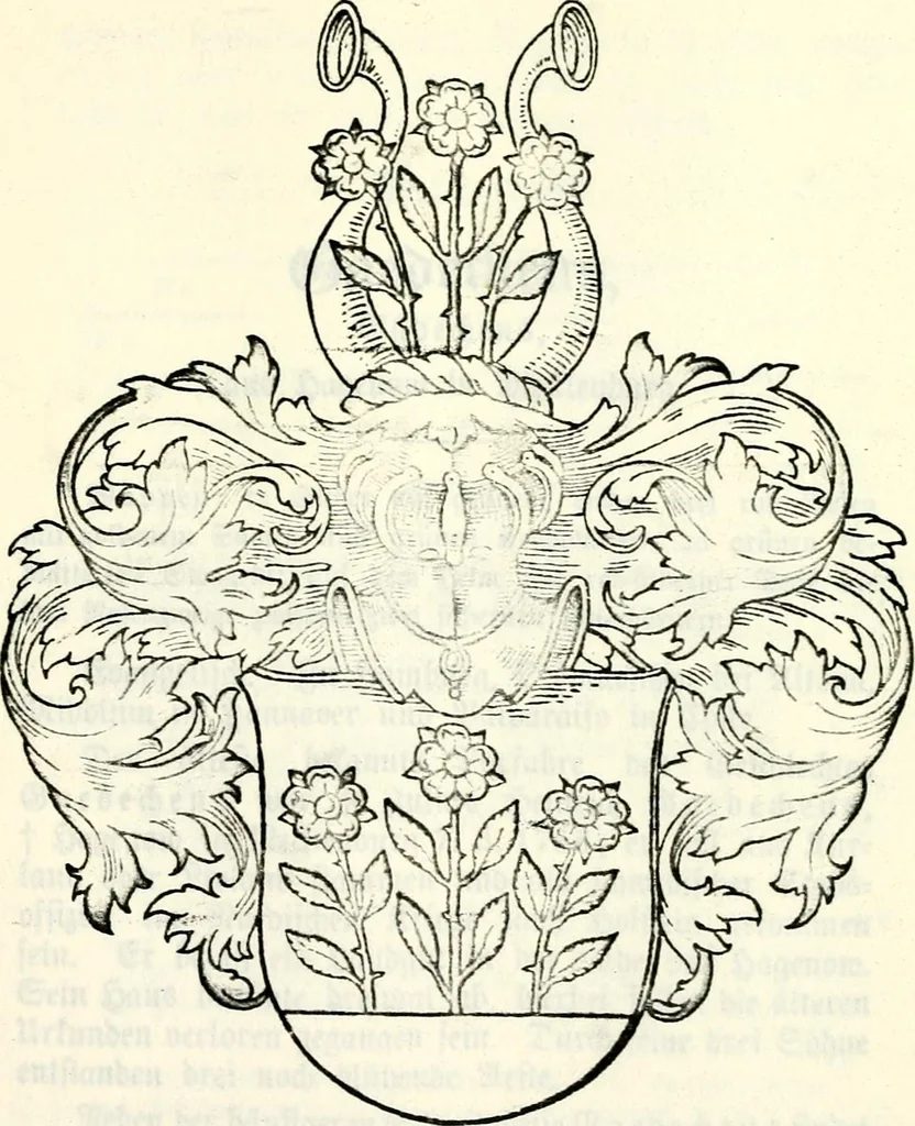 An illustration from Deutsches Geschlechterbuch (Genealogisches Handbuch bürgerlicher Familien.), 1889, leaf 647