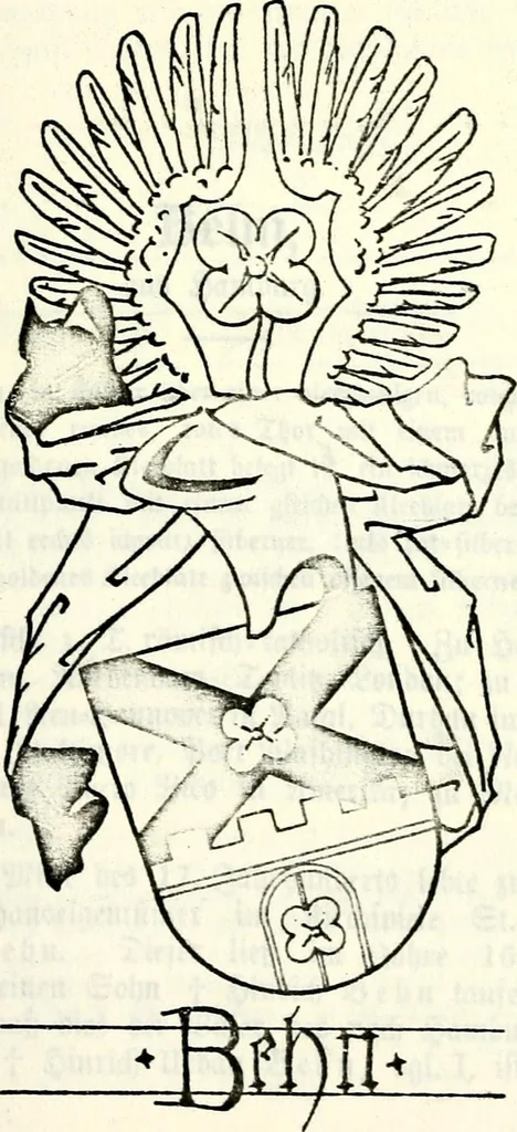 An illustration from Deutsches Geschlechterbuch (Genealogisches Handbuch bürgerlicher Familien.), 1889, leaf 93