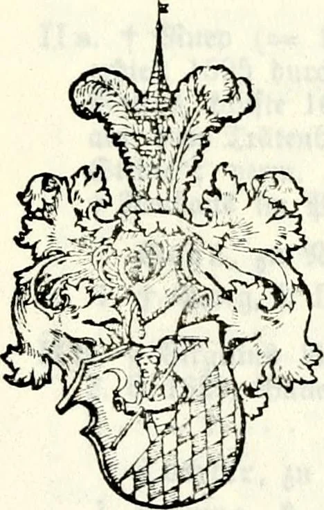 An illustration from Deutsches Geschlechterbuch (Genealogisches Handbuch bürgerlicher Familien.), 1889, leaf 105