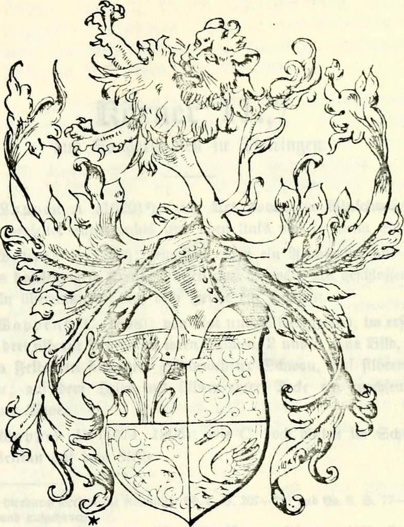 An illustration from Deutsches Geschlechterbuch (Genealogisches Handbuch bürgerlicher Familien.), 1889, leaf 447