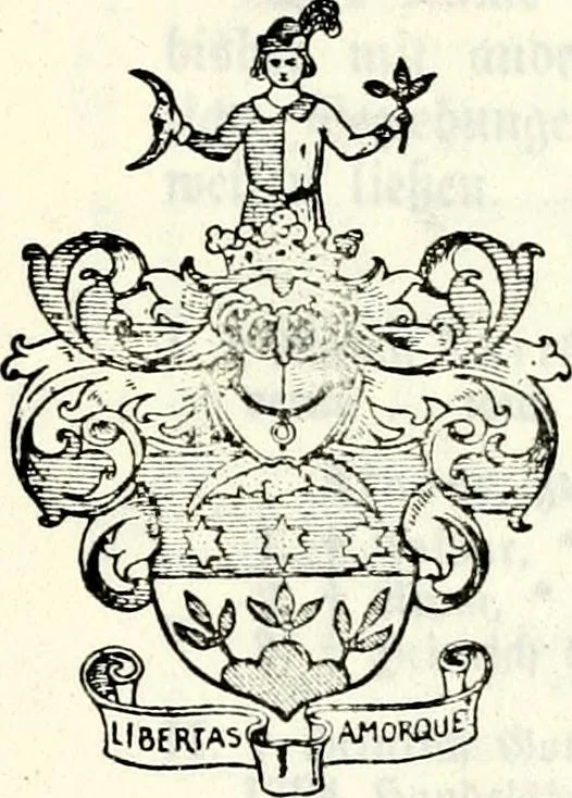 An illustration from Deutsches Geschlechterbuch (Genealogisches Handbuch bürgerlicher Familien.), 1889, leaf 93