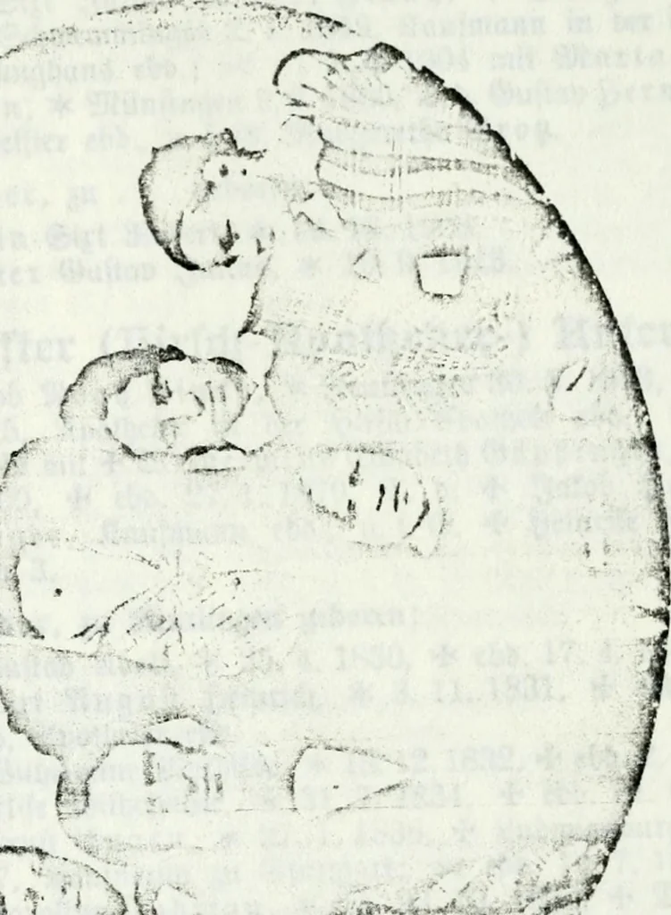 An illustration from Deutsches Geschlechterbuch (Genealogisches Handbuch bürgerlicher Familien.), 1889, leaf 701