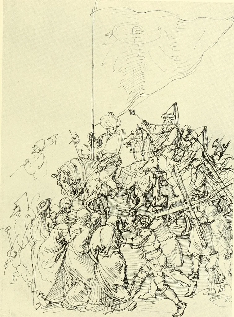 An illustration from Deutsche Zeichner von der Gotik bis zum Rokoko, 1921, leaf 100