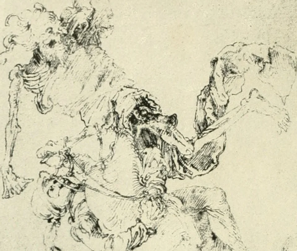 An illustration from Deutsche Zeichner von der Gotik bis zum Rokoko, 1921, leaf 103