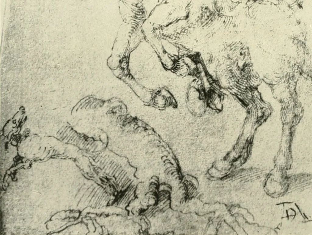 An illustration from Deutsche Zeichner von der Gotik bis zum Rokoko, 1921, leaf 103