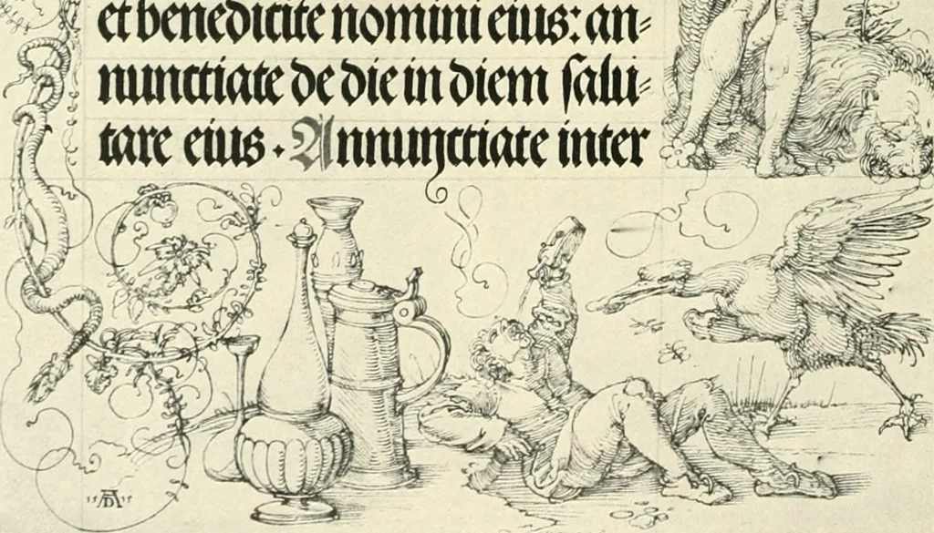 An illustration from Deutsche Zeichner von der Gotik bis zum Rokoko, 1921, leaf 105
