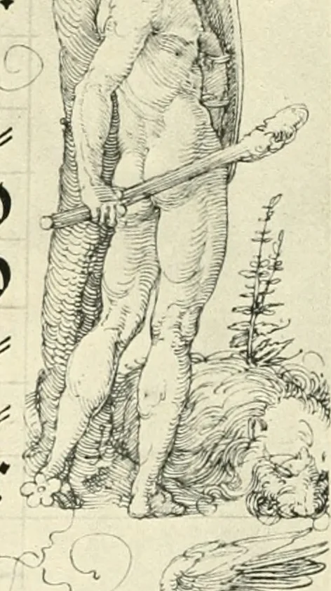 An illustration from Deutsche Zeichner von der Gotik bis zum Rokoko, 1921, leaf 105