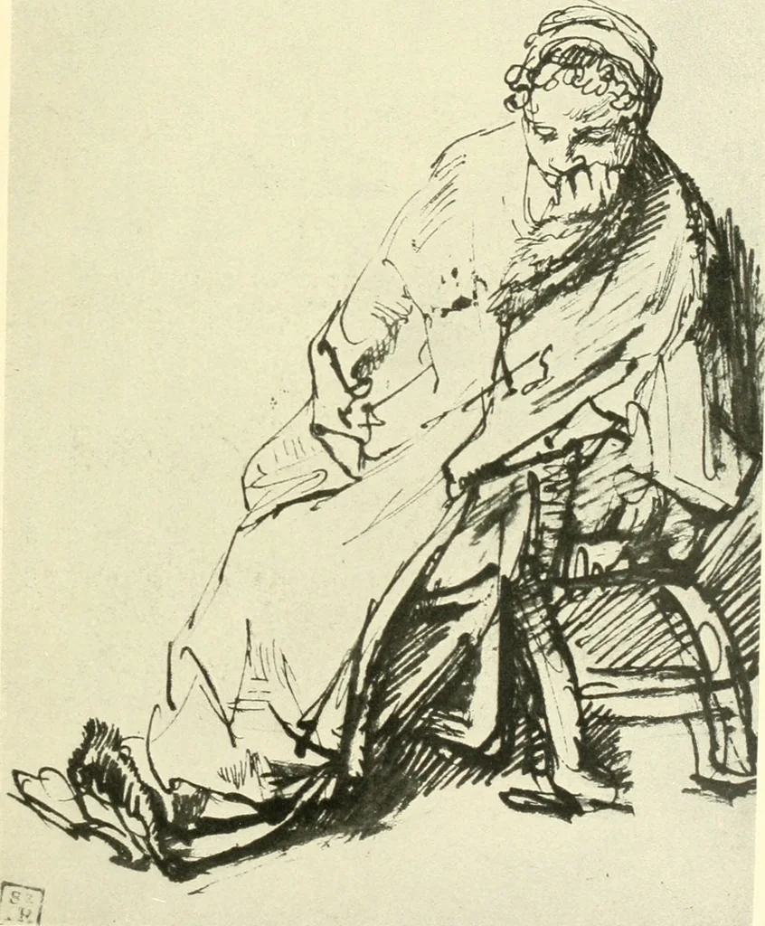 An illustration from Deutsche Zeichner von der Gotik bis zum Rokoko, 1921, leaf 154