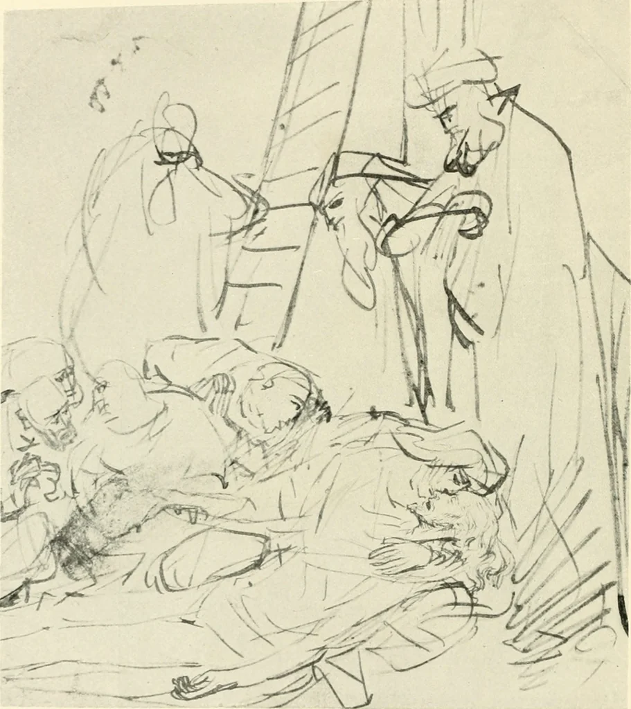 An illustration from Deutsche Zeichner von der Gotik bis zum Rokoko, 1921, leaf 157