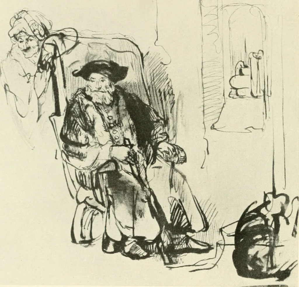 An illustration from Deutsche Zeichner von der Gotik bis zum Rokoko, 1921, leaf 161