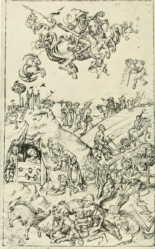 An illustration from Deutsche Zeichner von der Gotik bis zum Rokoko, 1921, leaf 87