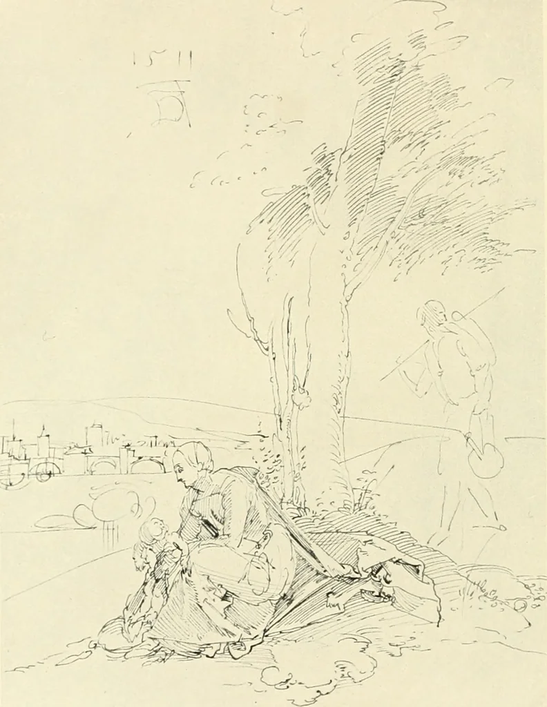 An illustration from Deutsche Zeichner von der Gotik bis zum Rokoko, 1921, leaf 97