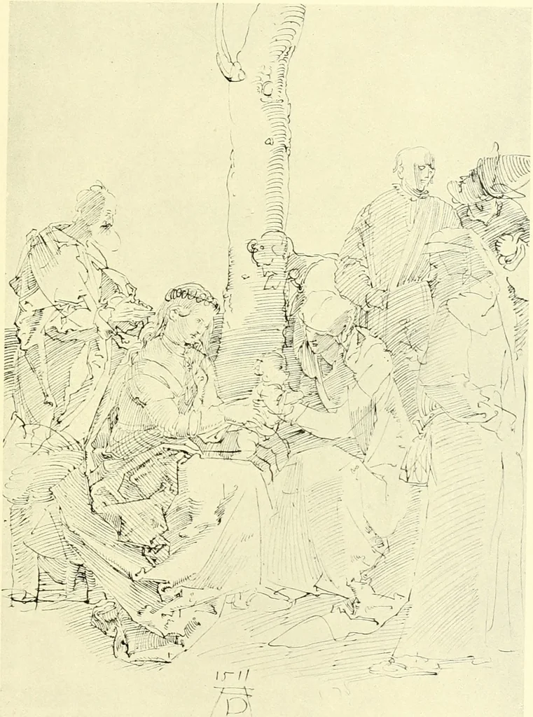 An illustration from Deutsche Zeichner von der Gotik bis zum Rokoko, 1921, leaf 98